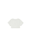 Soft Ohana Dog Crop T-shirt  White