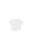 Soft Rainbow Crop T-shirt White