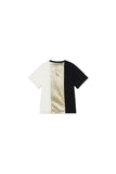 Soft Shave Ice T-shirt  Cream Gold Black