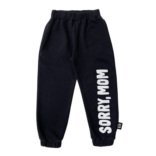 SORRY MOM Jogging Pants / Black