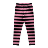 STRIPED Leggings  Black & Rose