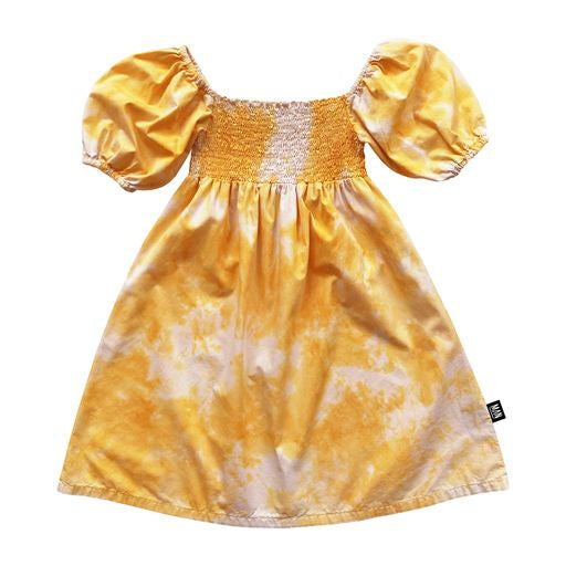 SUNSET GOLD TIE DYE Smocked Dress / Sunset Gold