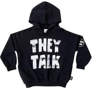 THEY TALK WE PLAY Hoodie / Black