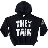 THEY TALK WE PLAY Hoodie / Black