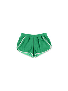 TOWEL RETRO SHORTS / green