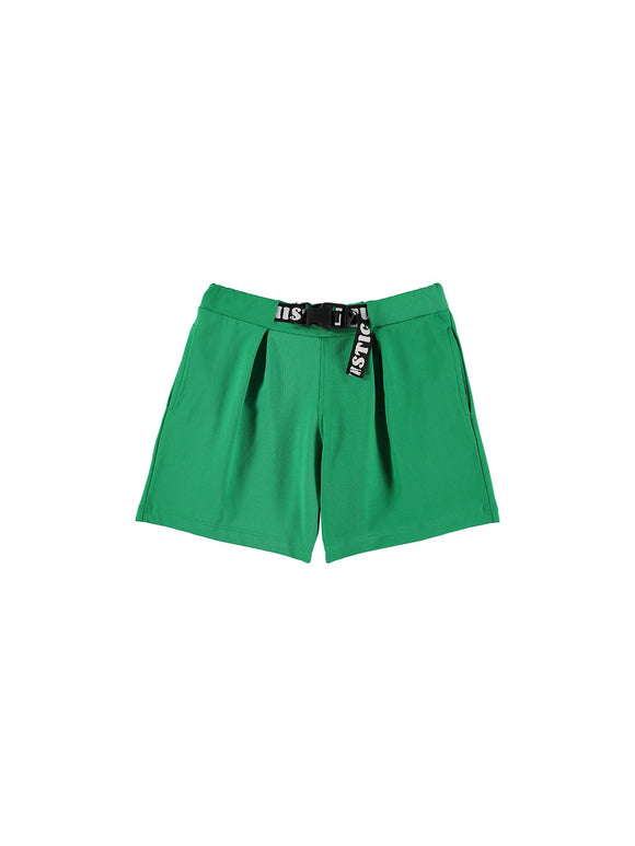 WIDE SHORTS / green-plush