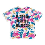 YOU ARE TO OLD TIE DYE Skate T-shirt / Multicolor